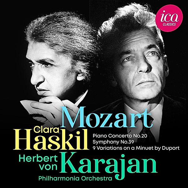 Klavierkonzert 20 Kv 466/Sinfonie 39,Kv 543, Haskil, Karajan, Philharmonia Orchestra