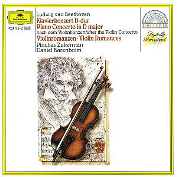 Klavierkonzert D-Dur(Violine)Violinromanzen 1,2, Daniel Barenboim, Pinchas Zukerman, Eco, Lpo