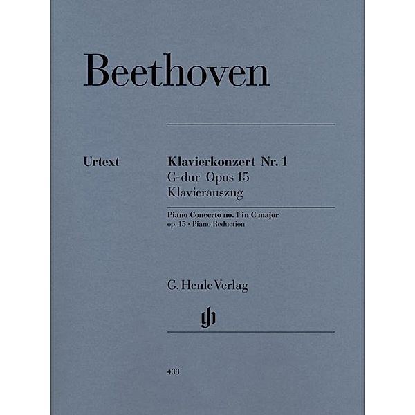 Klavierkonzert Nr.1 C-Dur op.15, Klavierauszug, Ludwig van Beethoven - Klavierkonzert Nr. 1 C-dur op. 15