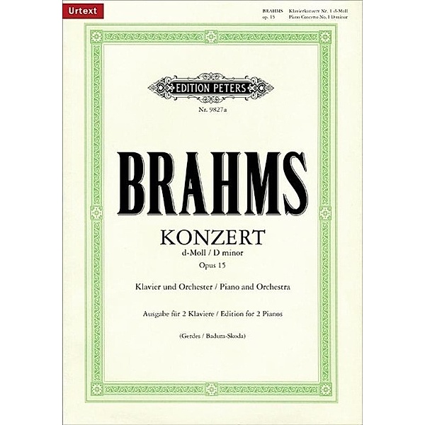 Klavierkonzert Nr.1 d-Moll op.15, Ausgabe für 2 Klaviere, Johannes Brahms