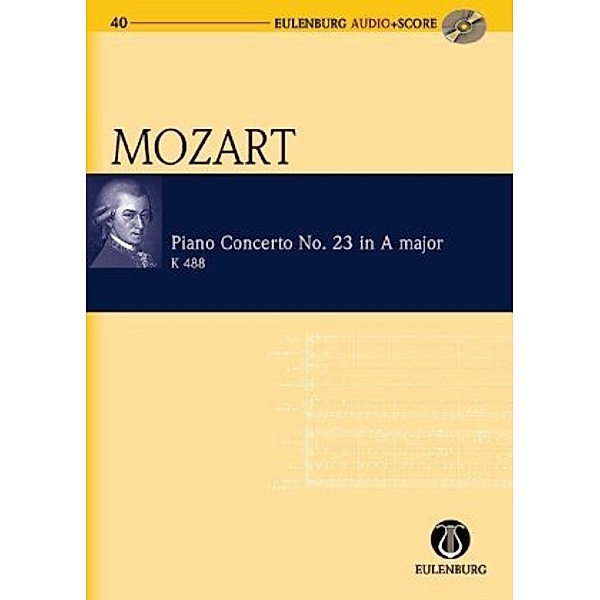 Klavierkonzert Nr.23 A-Dur KV 488, Studienpartitur u. Audio-CD, Wolfgang Amadeus Mozart