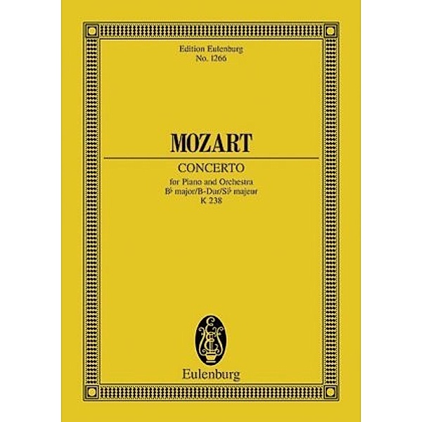 Klavierkonzert Nr. 6 B-Dur KV 238, Partitur, Wolfgang Amadeus Mozart