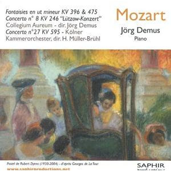 Klavierkonzerte 8+27/Fantasien Kv 396,475, Jörg Demus, Collegium Aureum