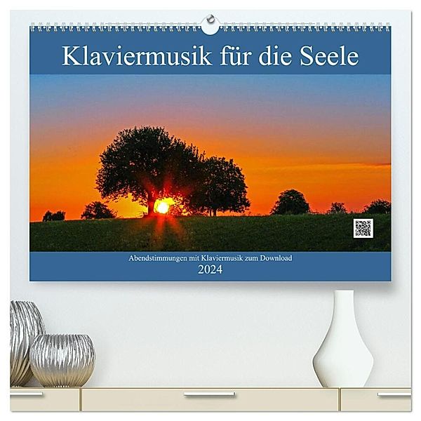 Klaviermusik für die Seele (hochwertiger Premium Wandkalender 2024 DIN A2 quer), Kunstdruck in Hochglanz, Klaus Eppele