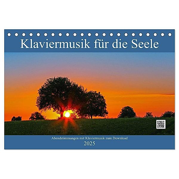 Klaviermusik für die Seele (Tischkalender 2025 DIN A5 quer), CALVENDO Monatskalender, Calvendo, Klaus Eppele