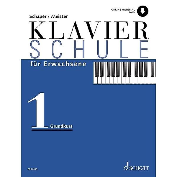 Klavierschule für Erwachsene, Konrad Meister, Heinz-Christian Schaper