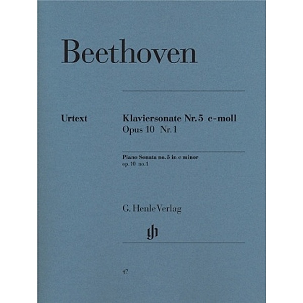 Klaviersonate c-Moll op.10,1, Ludwig van - Klaviersonate Nr. 5 c-moll op. 10 Nr. 1 Beethoven, Ludwig van Beethoven - Klaviersonate Nr. 5 c-moll op. 10 Nr. 1