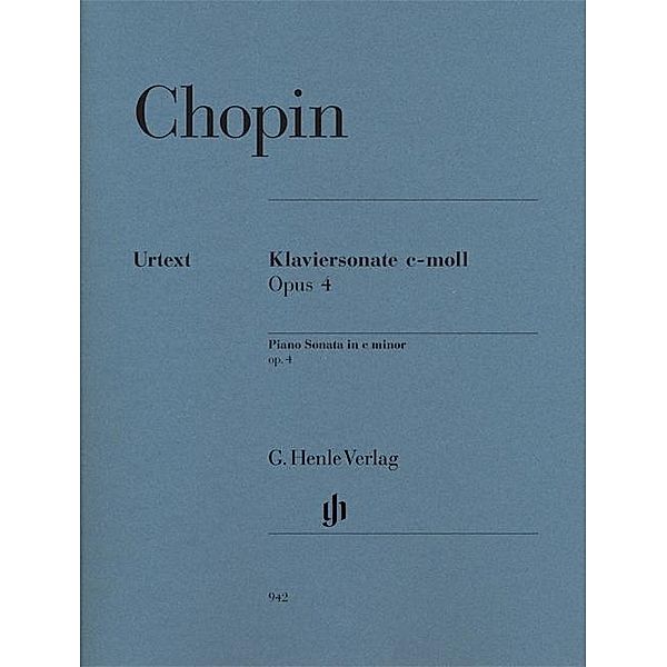 Klaviersonate c-Moll op.4, Frédéric Chopin - Klaviersonate c-moll op. 4