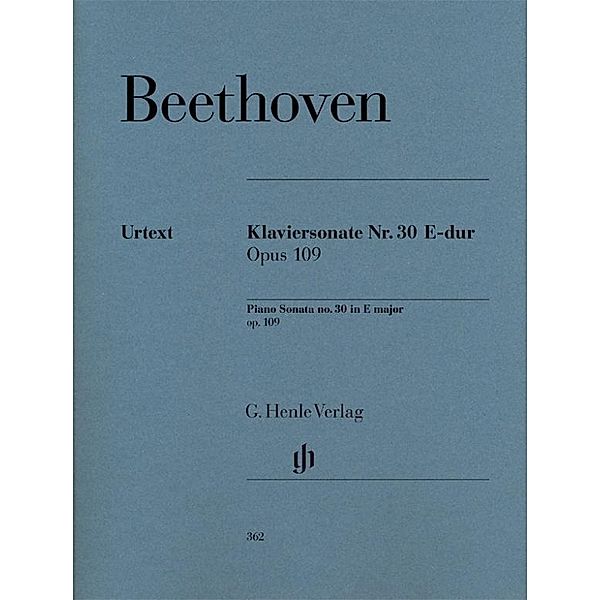 Klaviersonate E-Dur op.109, Ludwig van Beethoven - Klaviersonate Nr. 30 E-dur op. 109