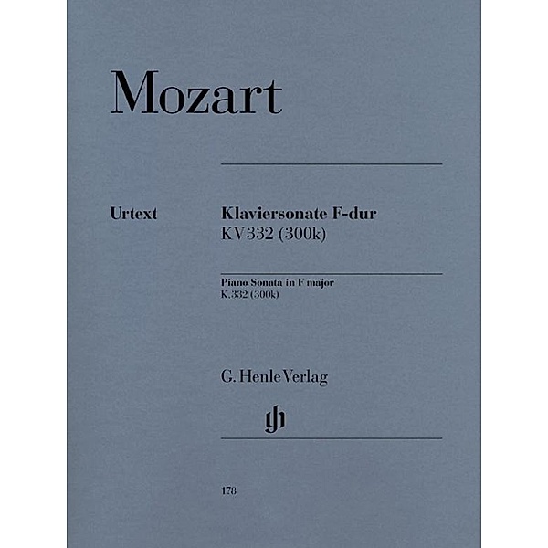 Klaviersonate F-Dur KV 332 (300k), Wolfgang Amadeus Mozart - Klaviersonate F-dur KV 332 (300k)