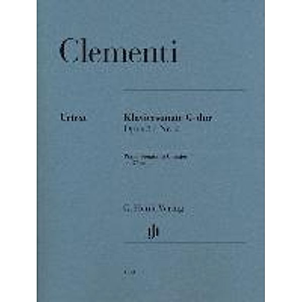 Klaviersonate G-Dur op.37 Nr.2, Muzio - Klaviersonate G-dur op. 37 Nr. 2 Clementi, Muzio Clementi - Klaviersonate G-dur op. 37 Nr. 2