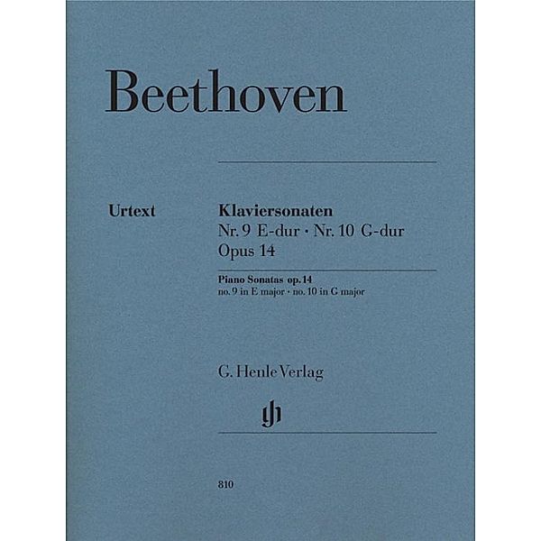 Klaviersonaten E-Dur op.14,1 und G-Dur op.14,2, Ludwig van Beethoven - Klaviersonaten Nr. 9 und Nr. 10 E-dur und G-dur op. 14 Nr. 1 und Nr. 2