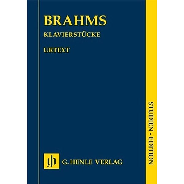 Klavierstücke, Studienedition, Johannes - Klavierstücke Brahms, Johannes Brahms - Klavierstücke