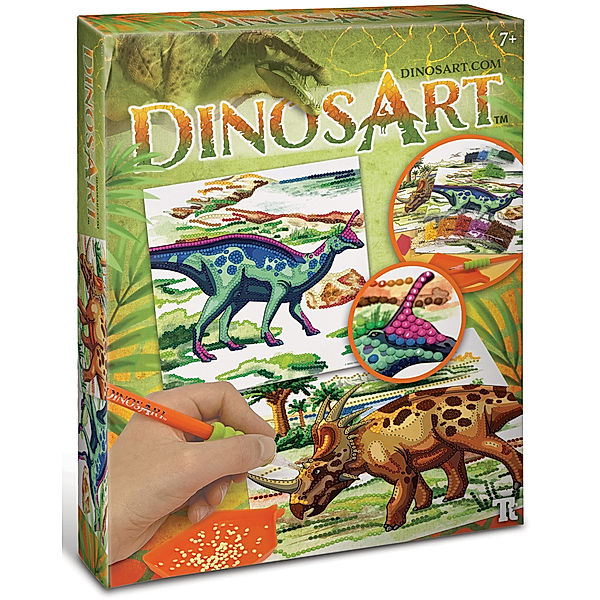 Dinos Art Klebe-Malset DINOARTS in bunt