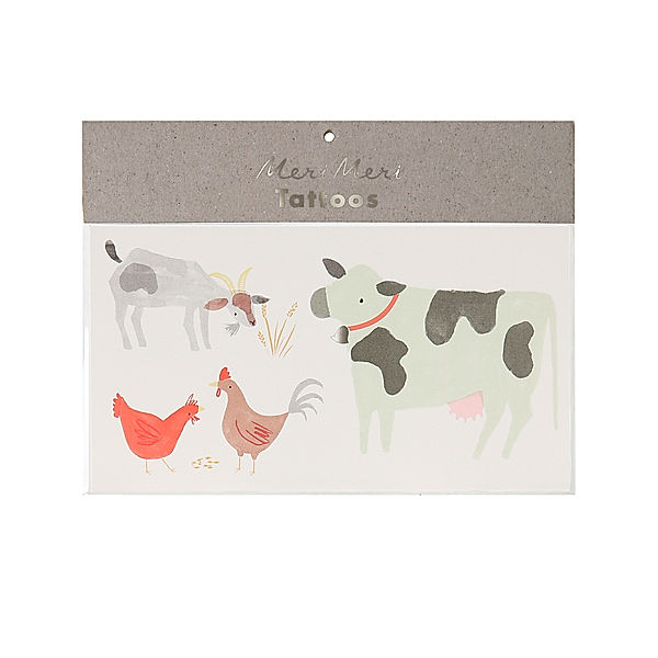 Meri Meri Klebetattoos ON THE FARM 2er-Pack