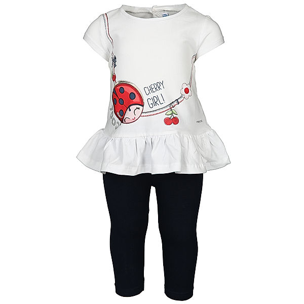 Mayoral Kleid CHERRY GIRL 2-teilig in weiss