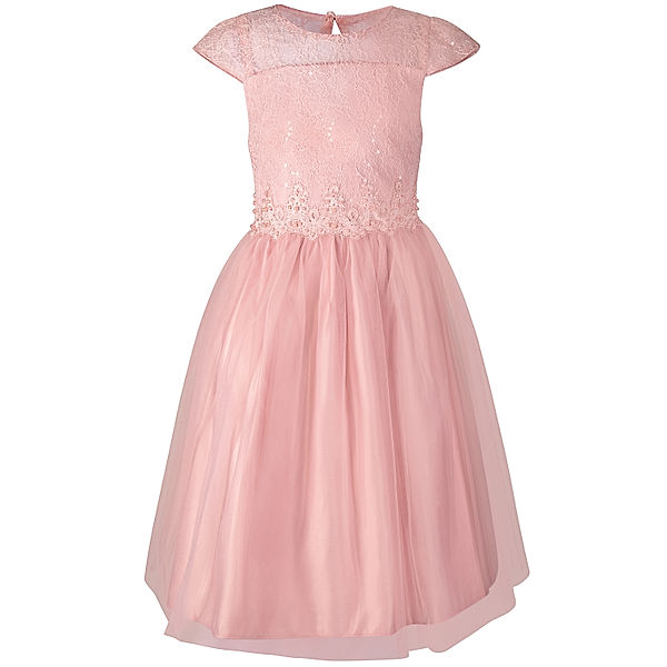 happy girls Kleid DIANA mit Perlenbesatz in dusty rose