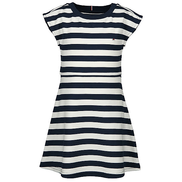 TOMMY HILFIGER Kleid ESSENTIAL STRIPE SKATER in twilight navy