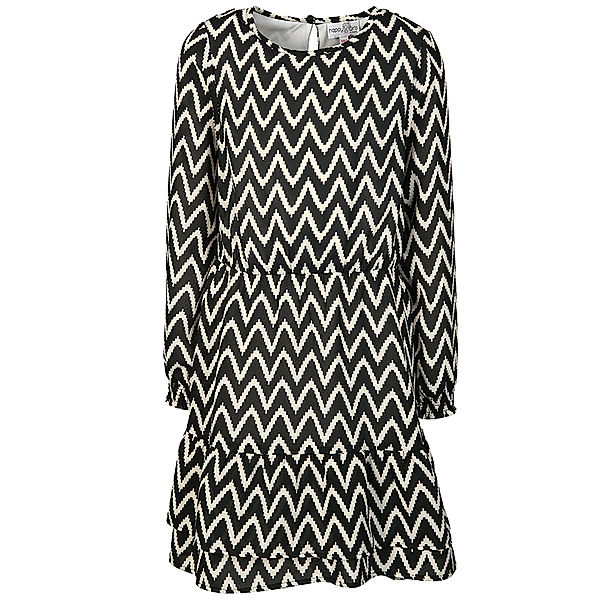 happy girls Kleid GRAPHIC PATTERN in schwarz/creme