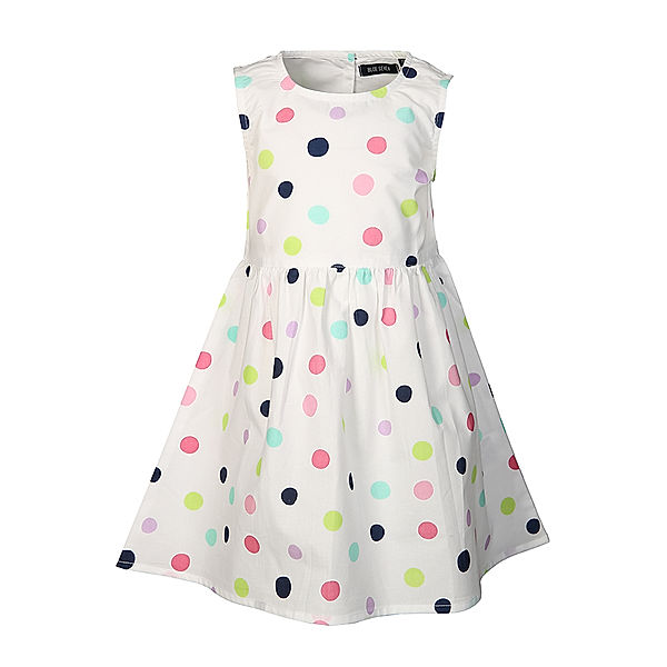 BLUE SEVEN Kleid HAPPY DAYS – DOTS ohne Arme in weiß