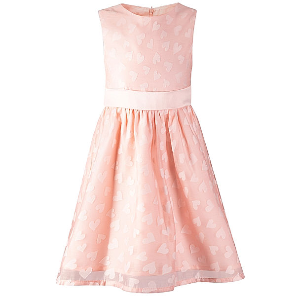 happy girls Kleid HERZEN AOP in peach