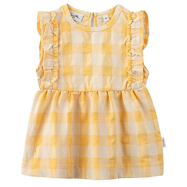 Sanetta Pure Kleid KARO ärmellos in yellow