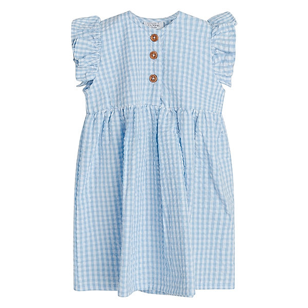 Hust & Claire Kleid KATTIE ohne Arm kariert in chambray