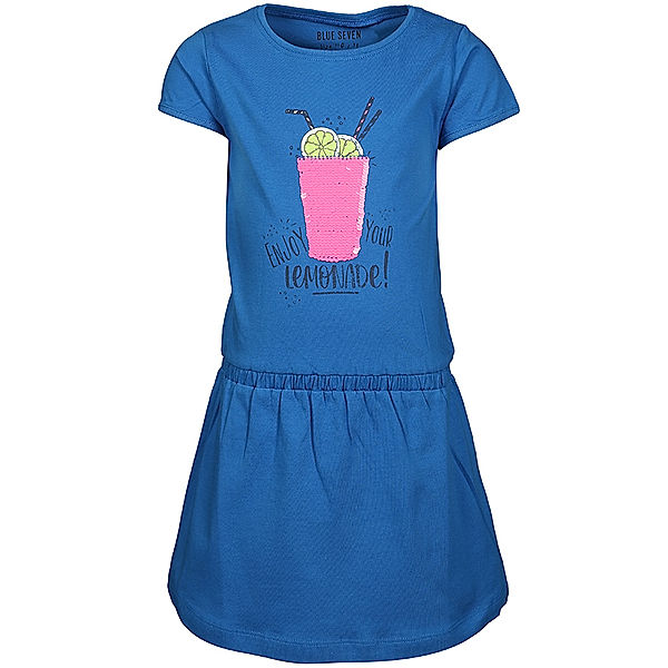 BLUE SEVEN Kleid LEMONADE mit Wendepailletten in ultramarinblau