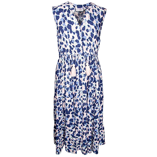 happy girls Kleid LEOPARD ärmellos in jeans blue