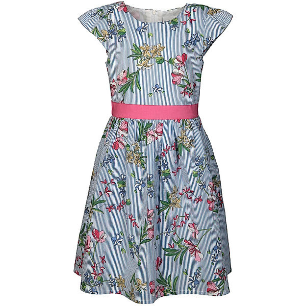 happy girls Kleid LILLIES gestreift in blau/pink