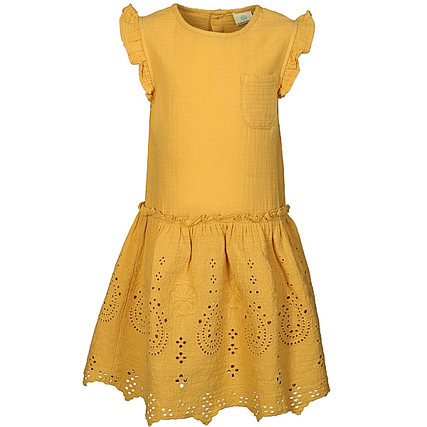 EN FANT Kleid MICA mit Spitze in gelb