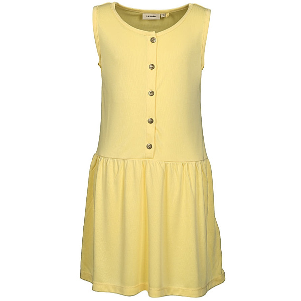 Lil' Atelier Kleid NKFGOME mit Knopfleiste in gelb
