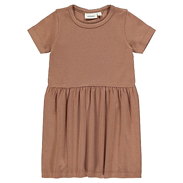 Lil' Atelier Kleid NMFGAYA SOLID in carob brown