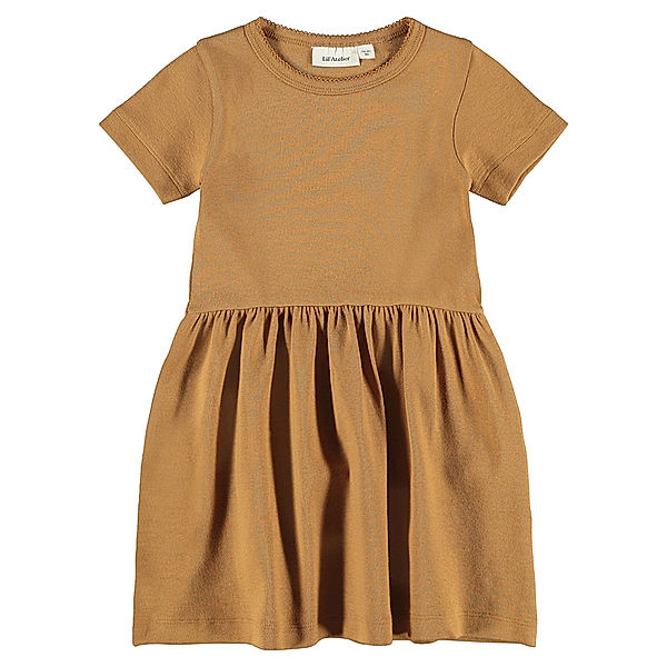 Lil' Atelier Kleid NMFGAYA SOLID in tobacco brown