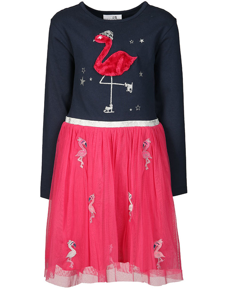 Kleid PINK FLAMINGO mit Tüllrock in navy kaufen | tausendkind.ch