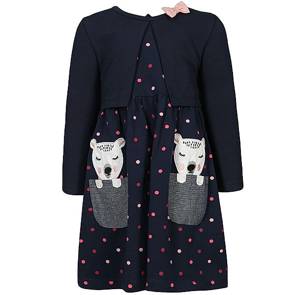 happy girls Kleid SLEEPY gepunktet in navy