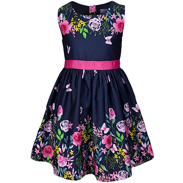 happy girls Kleid SPRING FLOWERS ärmellos in navy