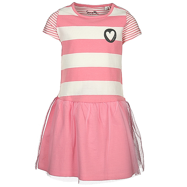 Sanetta Kleid SWEET HEART mit Tüll gestreift in rosa/weiß
