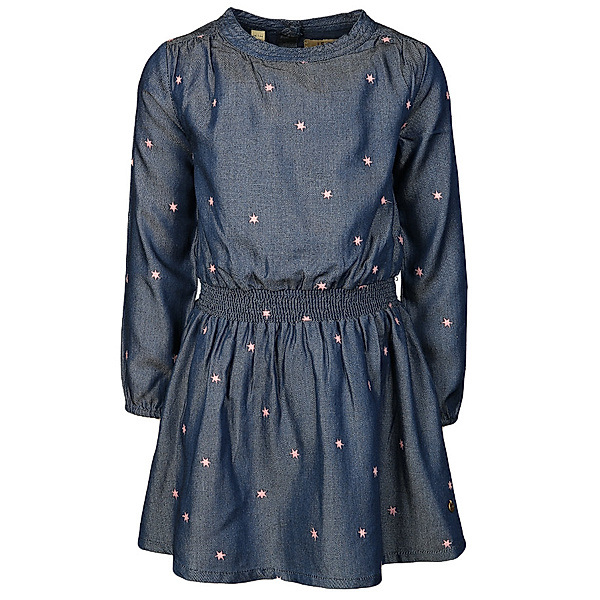 Le Big Kleid TESS mit Sternchenstickerei in blau