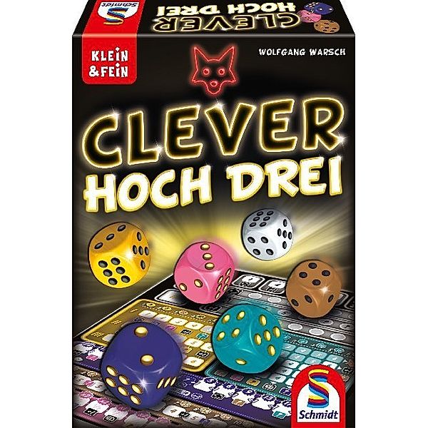 SCHMIDT SPIELE Klein & fein - Clever hoch Drei (Spiel), Wolfgang Warsch