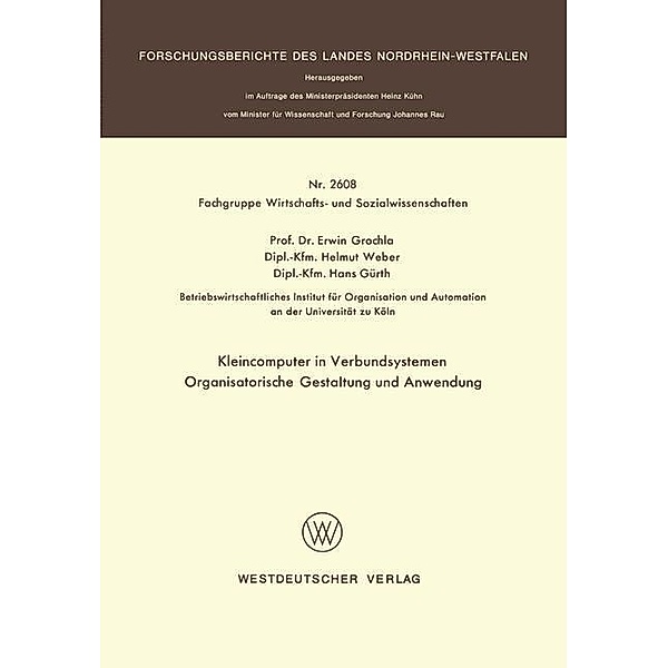 Kleincomputer in Verbundsystemen, Erwin Grochla