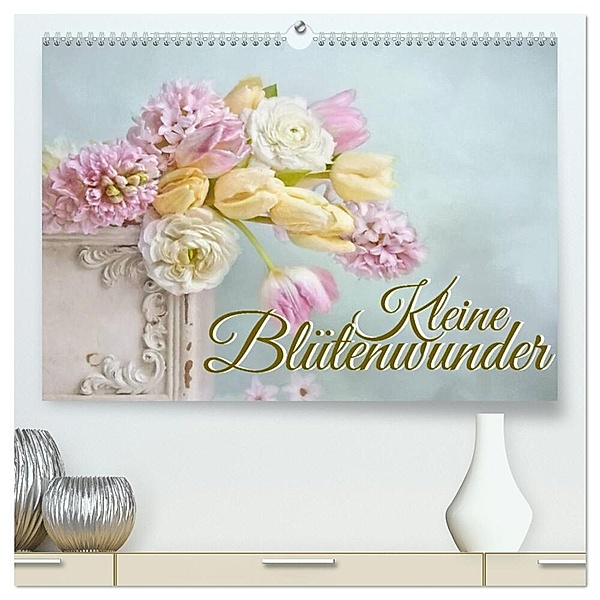 Kleine Blütenwunder (hochwertiger Premium Wandkalender 2024 DIN A2 quer), Kunstdruck in Hochglanz, Lizzy Pe