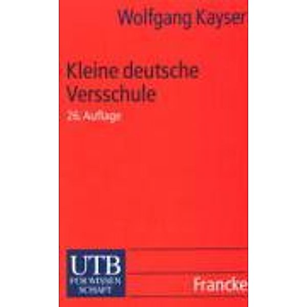 Kleine deutsche Versschule, Wolfgang Kayser