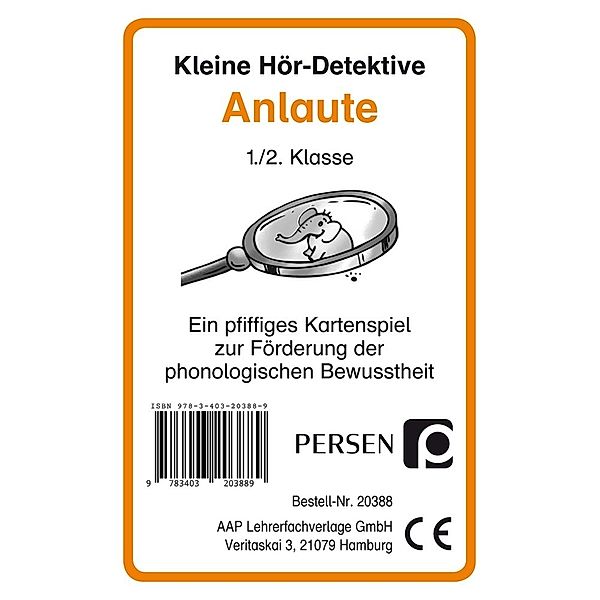 Kleine Hör-Detektive: Anlaute (Kartenspiel), Bernd Wehren