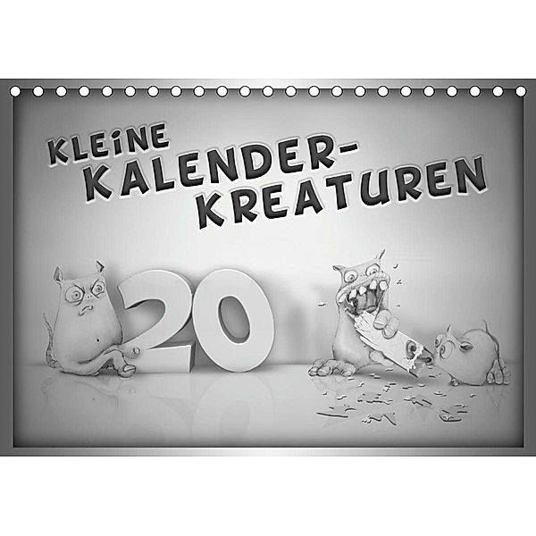 Kleine Kalender-Kreaturen (Tischkalender 2021 DIN A5 quer), Artmosphere