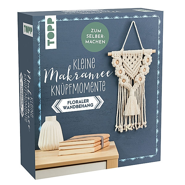 Kleine Knüpfmomente: Makramee-Knüpf-Set - Floraler Wandbehang, Carina Walther