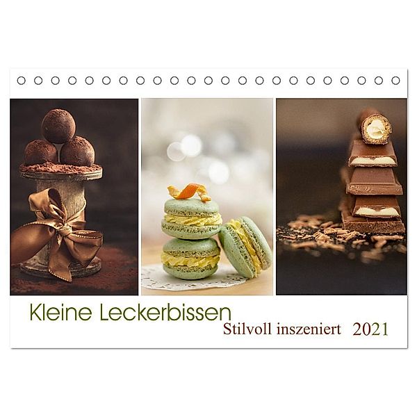 Kleine Leckerbissen - Stilvoll inszeniert (Tischkalender 2025 DIN A5 quer), CALVENDO Monatskalender, Calvendo, Linda Geisdorf