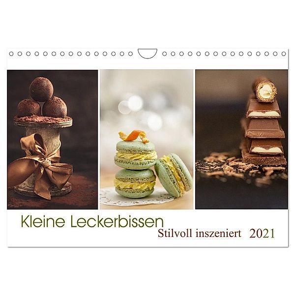 Kleine Leckerbissen - Stilvoll inszeniert (Wandkalender 2024 DIN A4 quer), CALVENDO Monatskalender, Linda Geisdorf