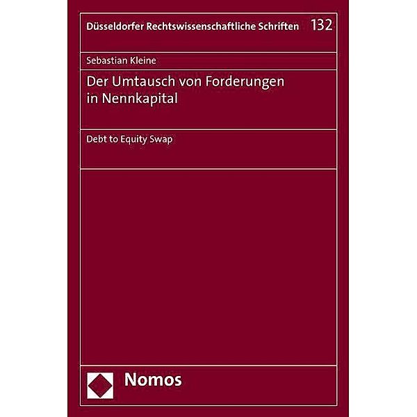 Kleine, S: Umtausch von Forderungen in Nennkapital, Sebastian Kleine