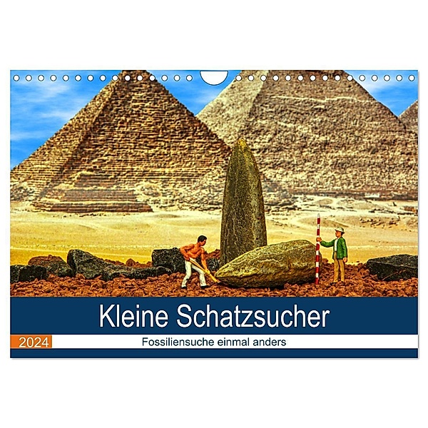 Kleine Schatzsucher - Fossiliensuche einmal anders (Wandkalender 2024 DIN A4 quer), CALVENDO Monatskalender, Thomas Bartruff